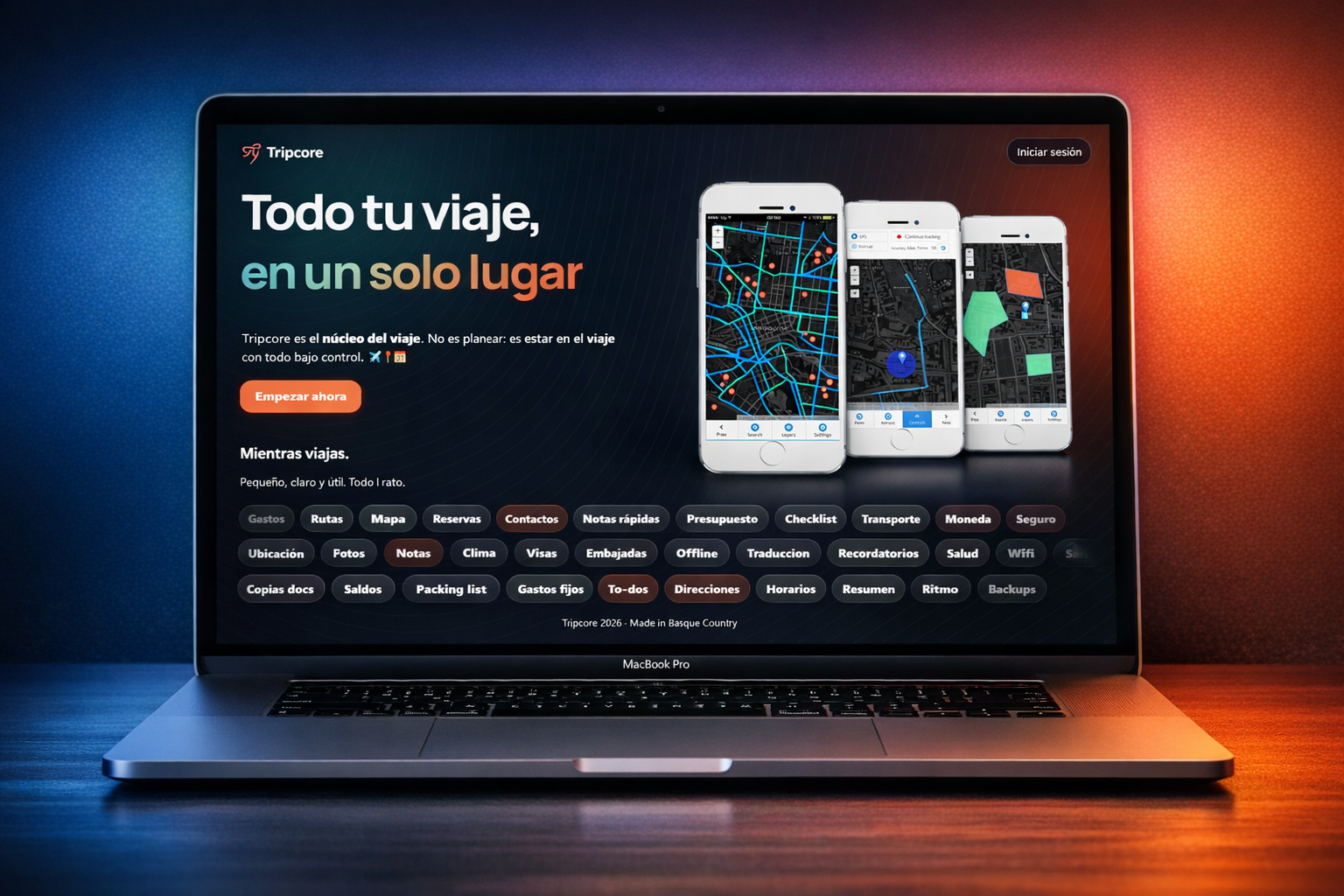 Landing page para App